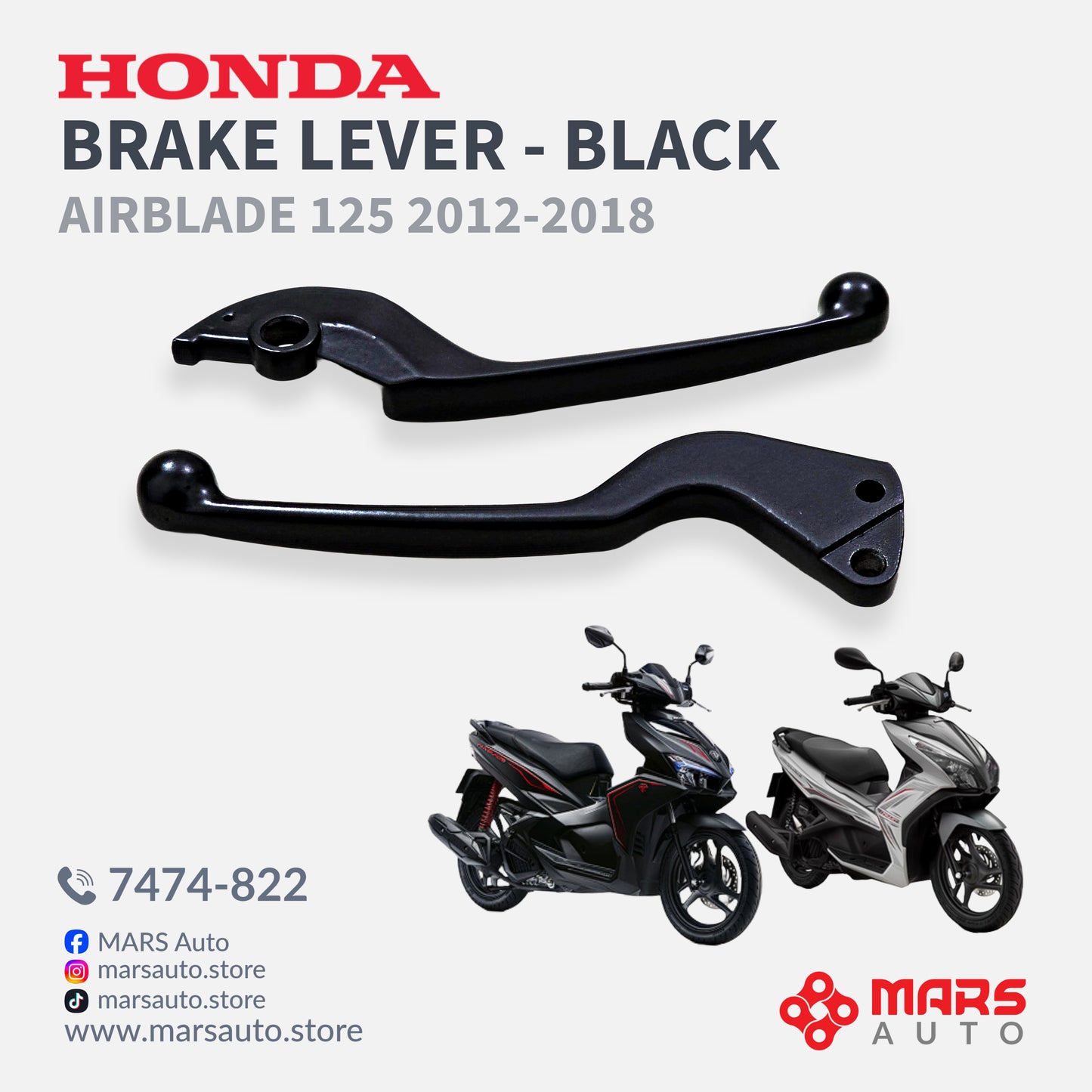 Airblade 125 Lever Set (2012-2019) - Black